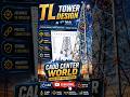 Tekla Structures + AutoCAD Tower Design Tutorial | Transmission Line Steel Tower Modeling