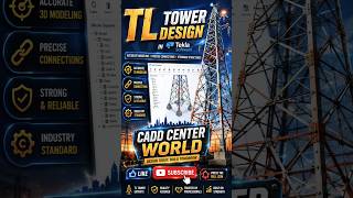 Tekla Structures + AutoCAD Tower Design Tutorial | Transmission Line Steel Tower Modeling