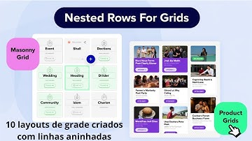10 layouts de grade criados com linhas aninhadas do Divi 5