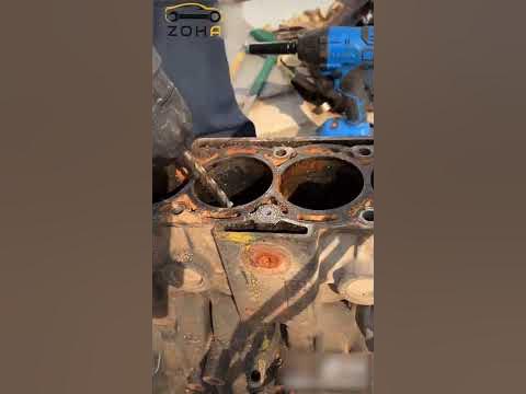 Remove broken bolt from engine block - YouTube