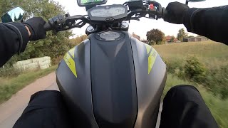 Yamaha MT-07 FULL AKRAPOVIČ TITANIUM 2018 | POV | Quick Ride [PURE SOUND]