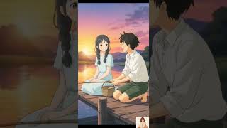 “Just Us, the Lake &amp; Ghibli Vibes 💫””#cozy #anime #ghibli#fishingday #bestfriends#nature wibe