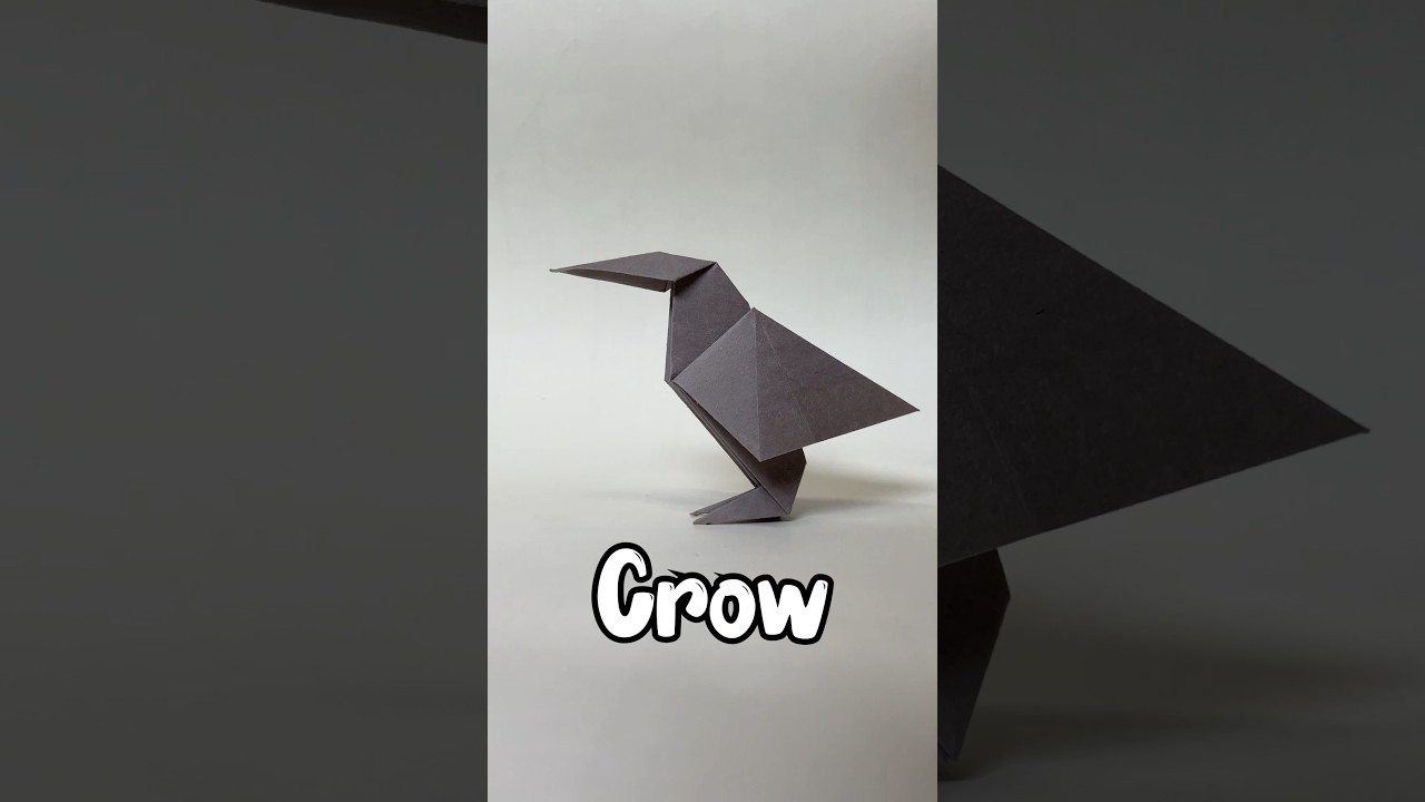 Origami Crow | How To Make a Paper Crow | InnoVatioNizer 