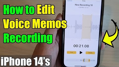 iPhone 14/14 Pro Max: How to Edit Voice Memos Recording