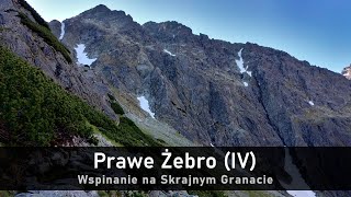 Prawe Żebro (IV) - wspinanie na Skrajnym Granacie