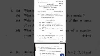 #kukuniversity #B23-CAP-104 Mathematical Foundations For Computer science-1🎓#BCApriviousquestions🗞️
