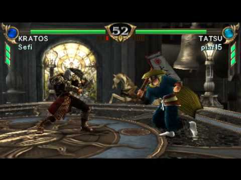 Soul Calibur Broken Destiny Kratos Gameplay - Working in a PSP Slim with 5.00 - - YouTube