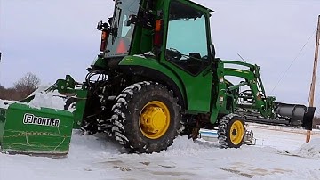 How to Plow Snow with a Compact Tractor