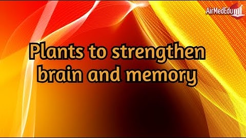 Plants to strengthen brain and memory
