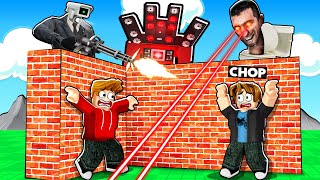 ROBLOX CHOP AND FROSTY BUILD TO SURVIVE IN TITANMAN WORLD