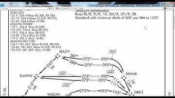 Flight Simulator, Reading Charts Tutorial. Departure Procedurs