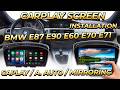 How to Install a Carplay Screen on BMW E87 E90 E60 E70 E71 CarABC Android Auto Mirroring