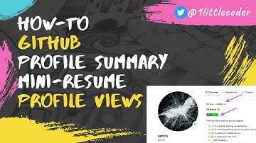 Github New Feature Profile Summary/Mini-Resume - Profile Views
