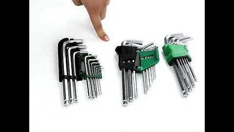 Bộ lục giác đầu bi 9 chi tiết, bộ cờ lê lục giác - Một sản phẩm của Tuosen