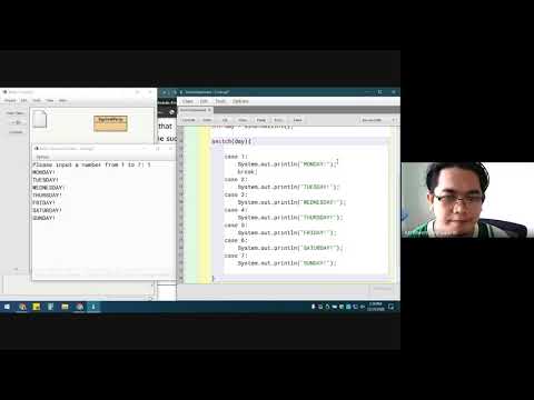 Java If-Else and switch - Numbers (1-7) to Day(words) (Bisaya) Part 2
