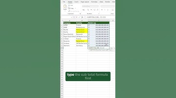 How to Sum Only Colored Cells in Excel Using SUBTOTAL & Filter!