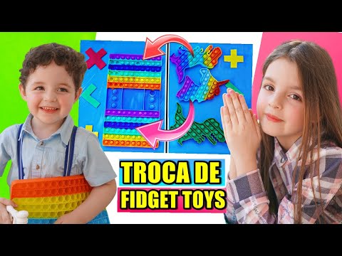 TROCAS de FIDGET TOYS | TROCANDO FIDGET TOYS - HELENA VS BRENINHO