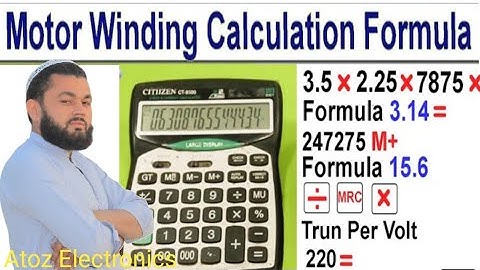 All Motor Winding Calculation Formula/Electric Motor Winding Data Calculation Single Phase 3 Phase