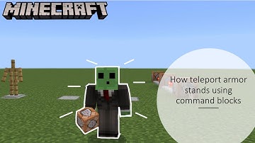 (Command Block Tutorials) How to teleport armor stands in MCPE and Java