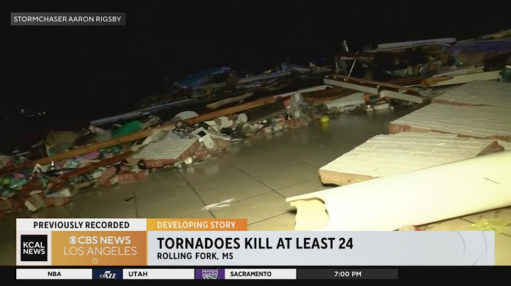 At least 24 dead after Mississippi tornado that causes destruction across the state