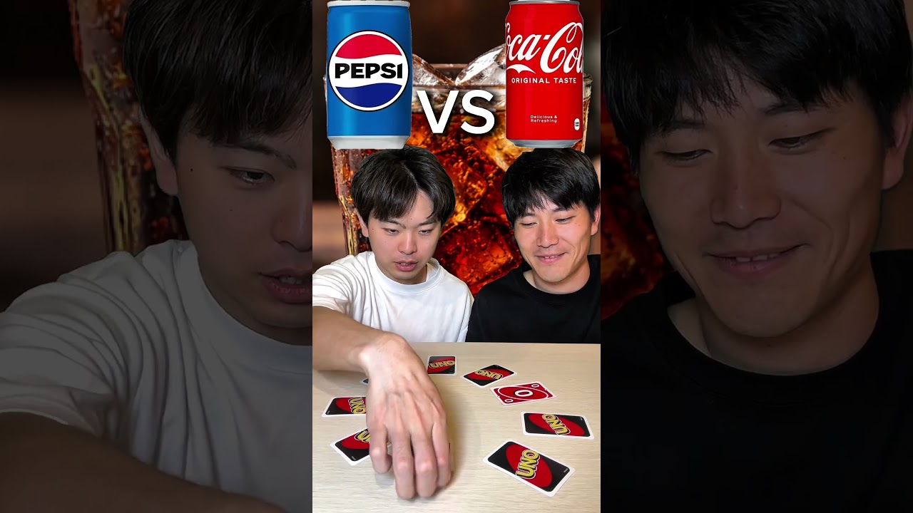 Coca-Cola vs. Pepsi: The Ultimate UNO Staircase Memory Duel! #challenge #funny #shorts