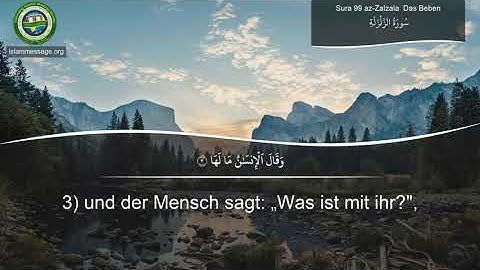 سورة 99. الزلزلة (ترجمة باللغة الألمانية) | مشاري بن راشد العفاسي