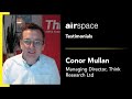 Conor mullan managing director of think research  on airspace magazine