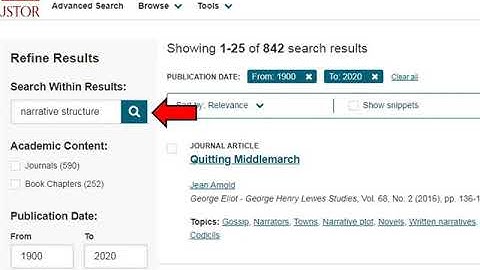 Advanced JSTOR Searching for Bard College Literature Students (Stevenson Library)