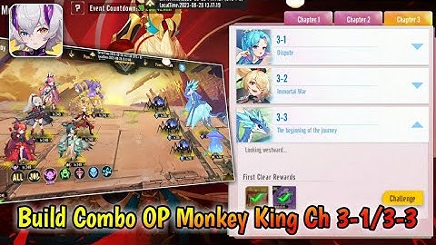 Build Combo OP Monkey King (Ch 3-1/3-3) - Parallel Realms Mobile