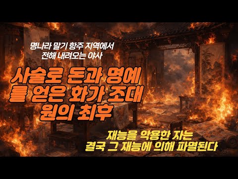 사술로 돈과 명예를 얻은 조예원 화가의 최후