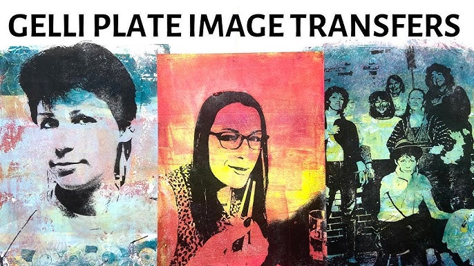 How to Teach Gelli Plate Printing, Photo Transfer Technique