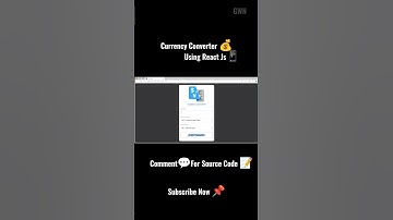 "Currency Converter💰Using React js📱" #reactjs #webdev #programming #shorts #currencyconverter #like