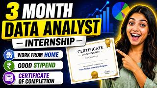 Data Analyst Internship Out 🔥 | Work From Home | Stipend + Certificate