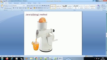 Core Java - Episode 7 (toString method & Object class)