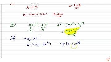 Find the areas of rectangles with the following pairs of monomials as their lengths and breadths...
