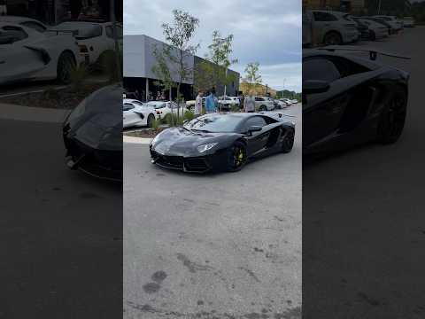 All Black Aventador Lamborghini Cars Aventador Supercars Carshow 