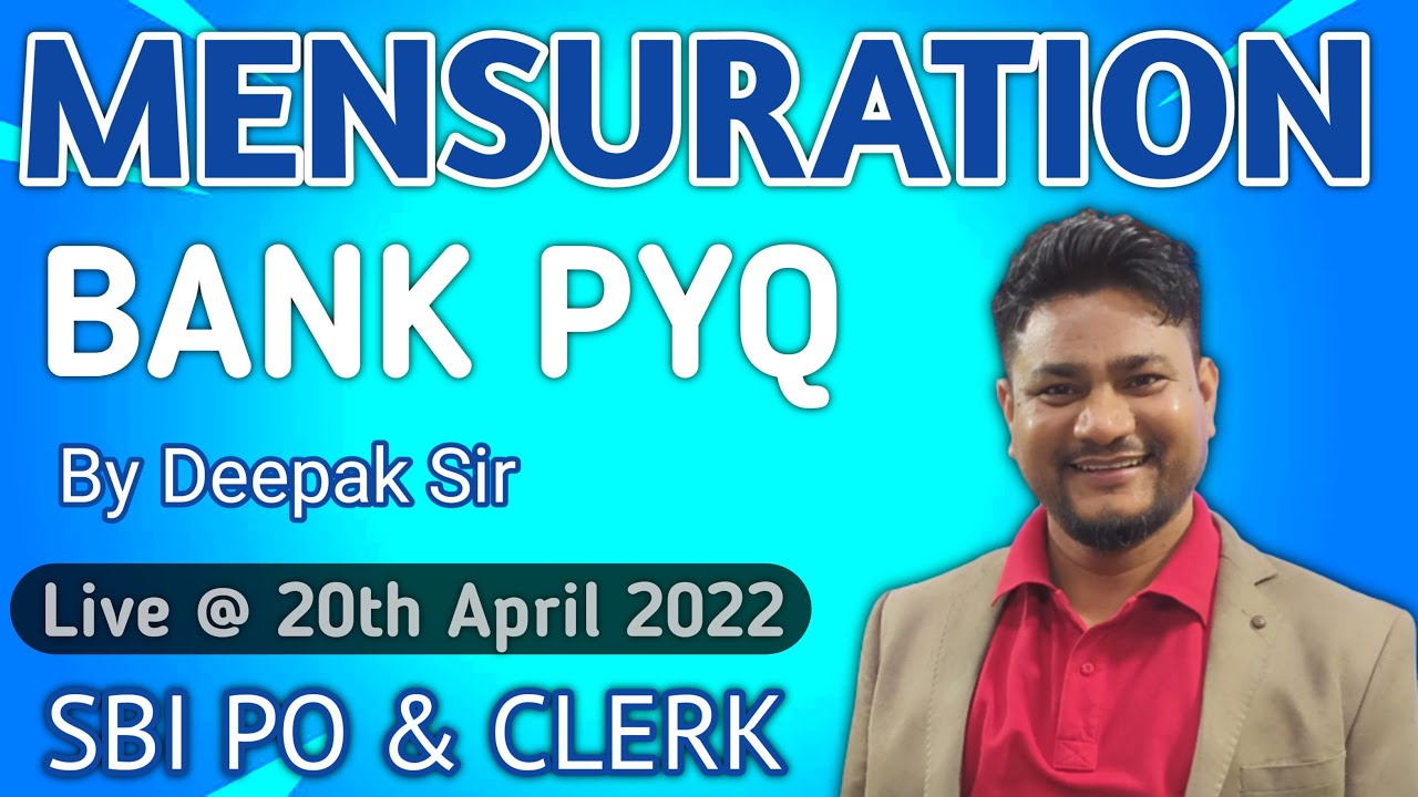 Bank Pyq Quant Target Sbi Po Clerk Mensuration Problem Solving Bank pyq quant target sbi po clerk mensuration problem solving