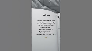 Finding Strength in Solitude | Inspirational Quote About Being Alone #shorts