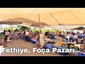 Open during lockdown: Foça Pazarı/Foça Market in Fethiye, Turkey, May 15, 2021