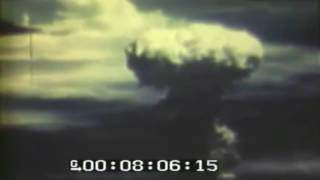 Footage of the atomic detonation over Nagasaki.