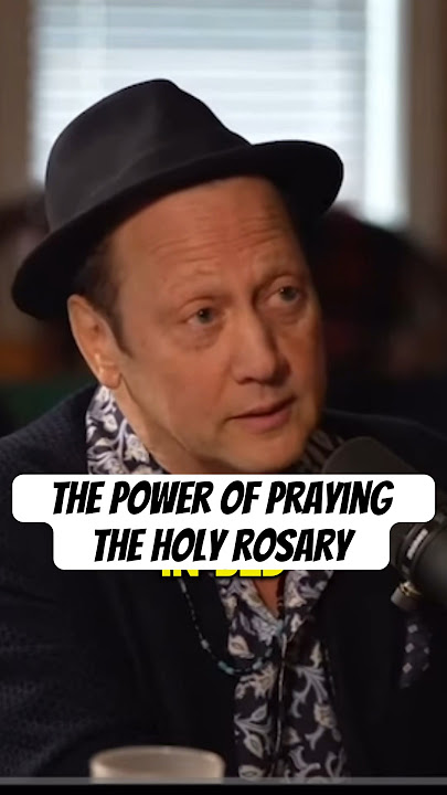 The power of the rosary! #rosary #holyrosary #robschneider #hailmary #blessedmother #mothermary