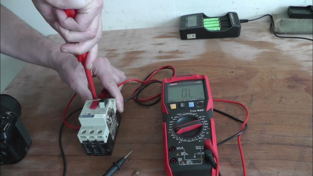 How to test overload relays with multimeter ( motors transformer protection ) YouTube