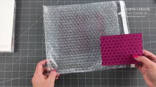 Episode 691   Stampin' Up! One for All Bubble Wrap Technique