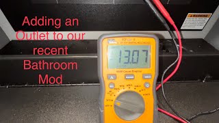 Adding an outlet to our bathroom mod (and how to use a multimeter to check polarity) by Amore Van 327 views 6 months ago 9 minutes, 10 seconds