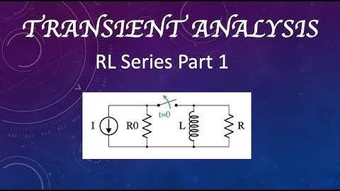 Transient Analysis: RL Series Circuit Part 1: #circuitanalysis #dccircuits #transientanalysis