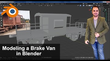 Blender Tutorials, Tutorial on Modeling a Brake Van in Blender ( Part 6)