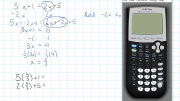3.2.1 - Linear Equations of the Form ax+b=cx+d