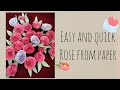 How to Make a Beautiful Paper Rose 🌹 | Easy DIY Paper Flower Tutorial for Beginners