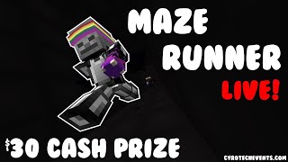 Maze Runner Event LIVE - Hosting for a $30 Cash Prize