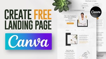 How to Create a Free Landing Page With Canva (2025) Step By Step Tutorial
